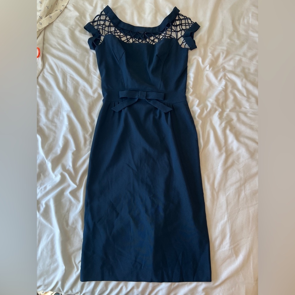 Tatyana dress - blue - gorgeous detail